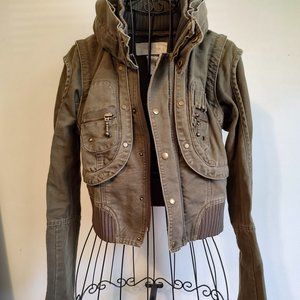 RARE London Jean for Victoria's Secret 4 in 1 Convertible jacket